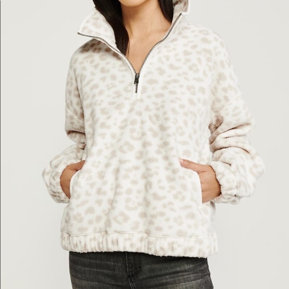 A&F Polar Fleece Half-Zip Sweatshirt